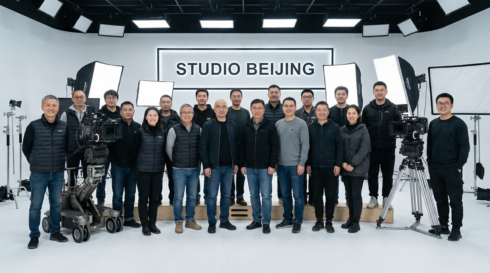 看片专业影视制作团队合影